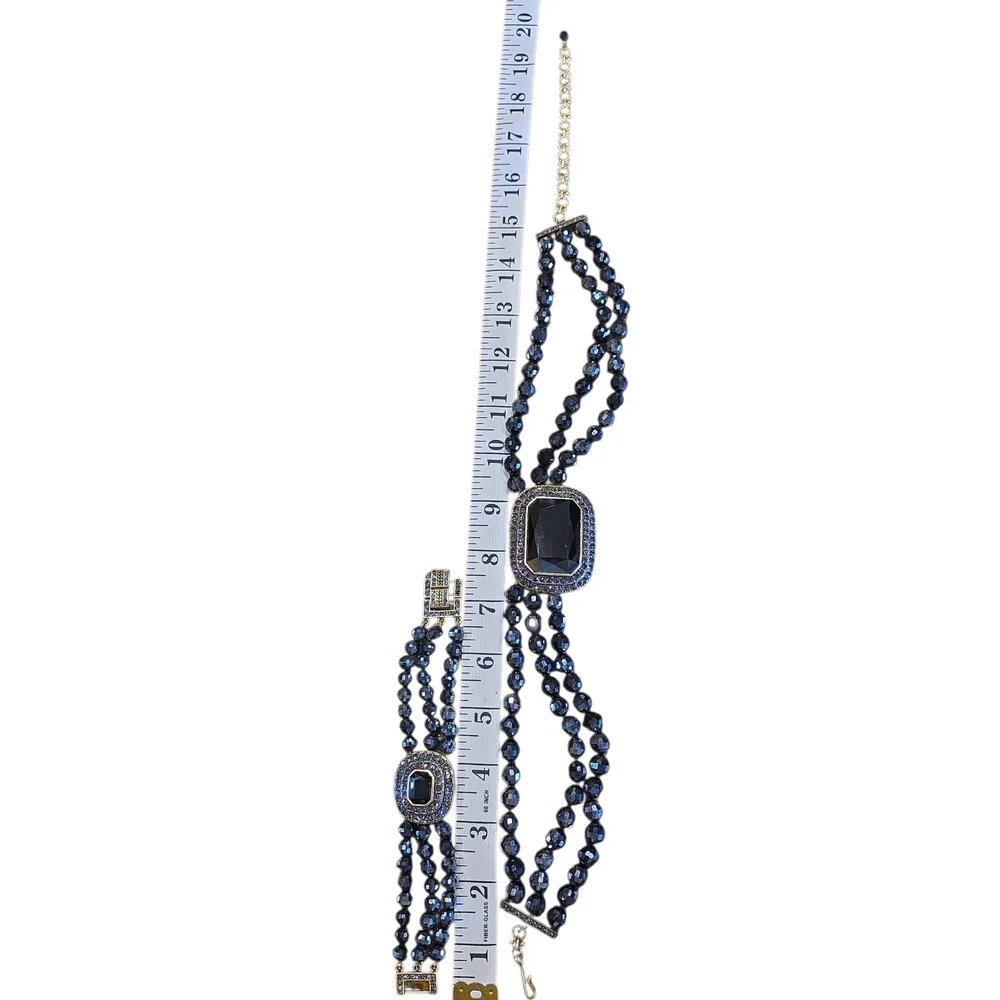 Heidi Daus Tailored To Please Necklace And Bracelet Set - Picture 4 of 9